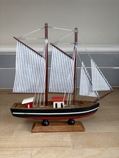 Vintage Wooden Sailboat Boat