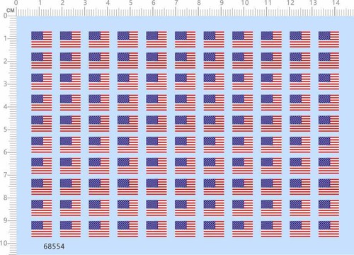 Decals american usa flag - decals, 1/50