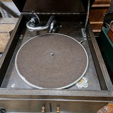 HMV Tabletop Oak Gramophone