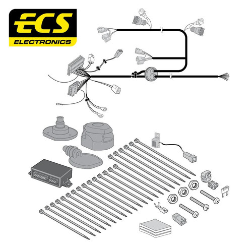 Towbar wiring kit - kit, pin