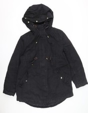H&M Women's Black Parka Coat