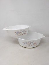 Set of 2 Vintage Pyrex "Blue