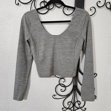 Lululemon Align Long Sleeve Tee Heathered Oatmeal 8