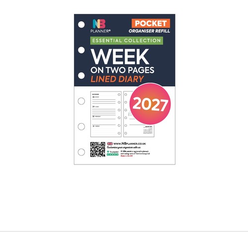 2027 week two pages lined - 2027,
