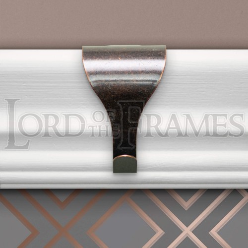 Picture rail hooks - x, white