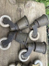 SET X4 LARGE ANTIQUE BRASS