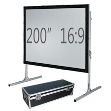 200" Fast fold projection screen, Front and rear, 16:9 HD Fast Fold Fixed/framed