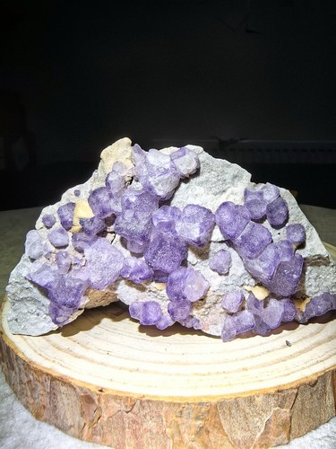 Purple fluorite crystal - fluorite,