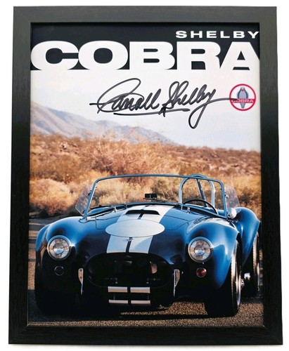 Framed carroll shelby - framed, signed