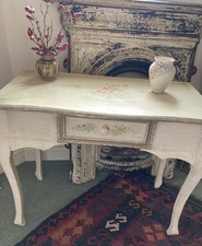 Gustavian Style Console Hall Table Bedroom Bedside Painted Shabby Chic