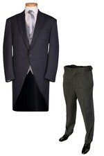 GREY WEDDING TAILCOAT SUIT 2
