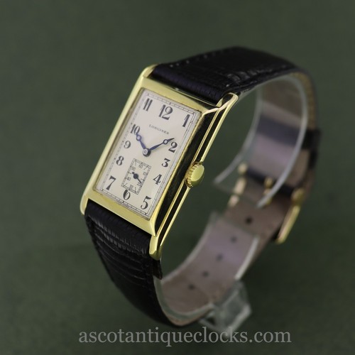 1920s 18ct gold rectangular