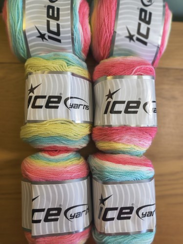 Wool yarn ice - wool, cakes