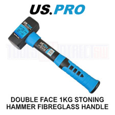 US PRO Tools 2.2lbs Stoning Hammer 1kg Fibreglass Handle 11" Inch Sledge Hammer