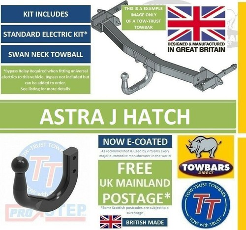 Swan neck towbar for vauxhall - for,