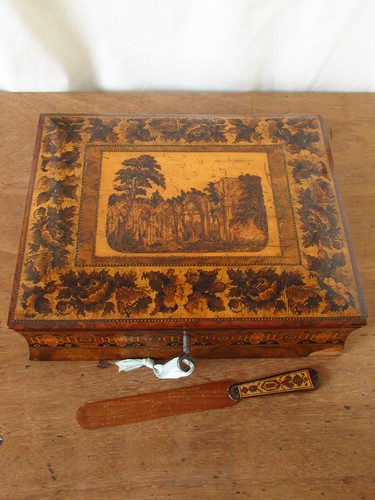 Antique tunbridge ware netley - tunbridge,