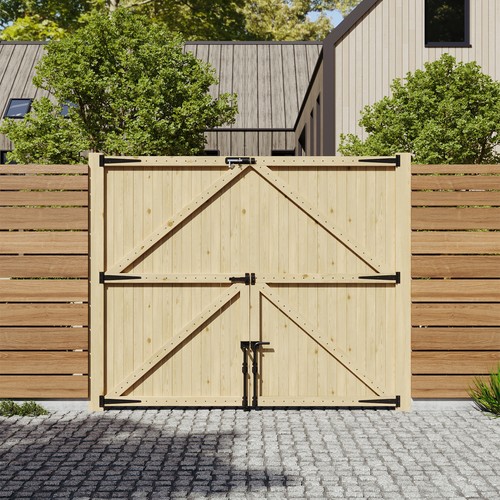 Wooden driveway gates - wooden,