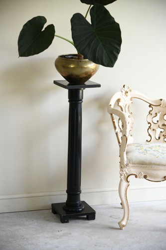 Black torchere plant stand - black,