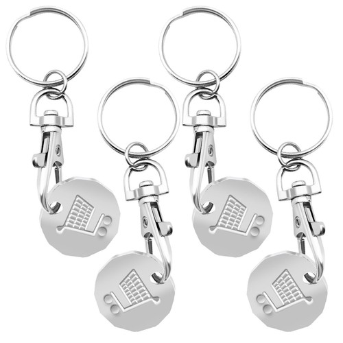 Trolley coin keyring - trolley,