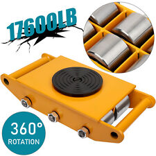 8T 17600lb Machinery Skates Heavy Duty Dolly Machine Movers Cargo Trolley