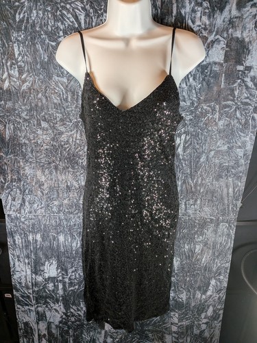 Crystal doll black sequin slip - crystal,