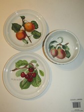 Lot 2 Portmeirion POMONA 7 3/8"  Side Plates & 1 chowder bowl  England