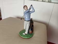 Golfing Lady Figurine With