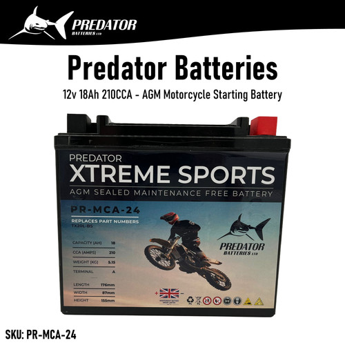 12v 18ah 210cca - 18ah, motorcycle