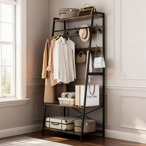 Metal open wardrobe - wardrobe, rustic