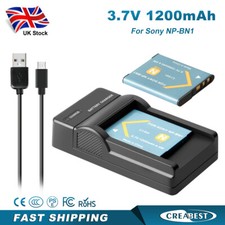 2Pack NP-BN1 Battery + LCD