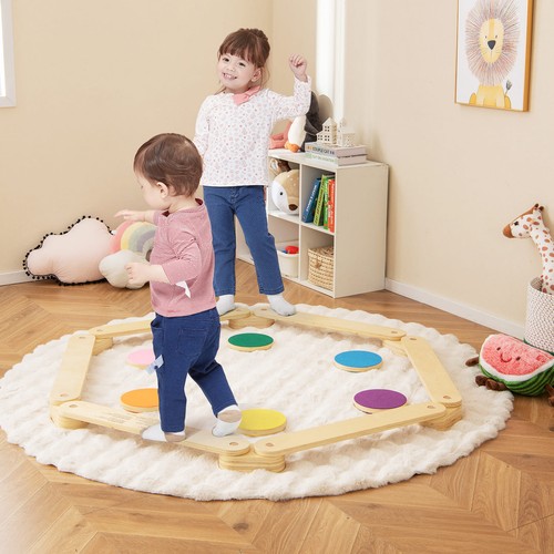 12pcs wooden balance beam kit - beam,