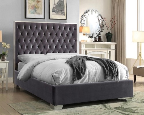 Meridian velvet queen - queen, bed