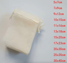 Ivory Beige Organza Bag Party