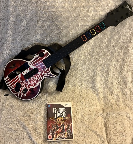 Wii guitar hero aerosmith les - guitar,