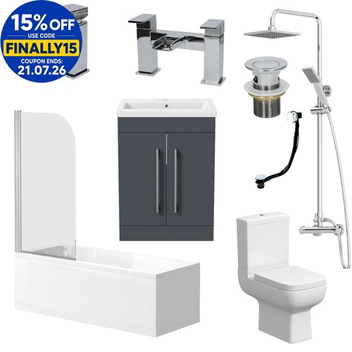 Complete bathroom suite - complete,