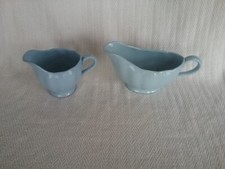 Vintage Grindley Lupin Petal Gravy Sauce Boat & Milk Jug