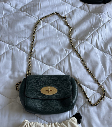 Mulberry small green pebbled - small,