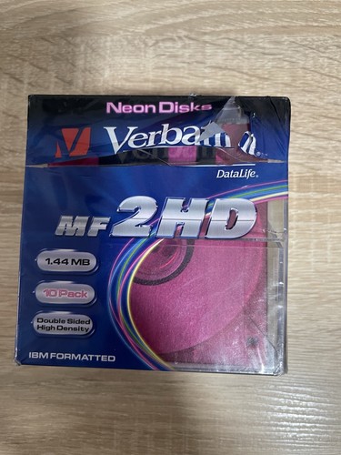 Verbatim neon disks - neon, new