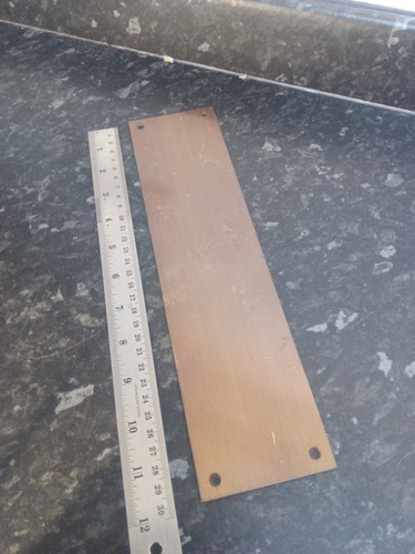 Vintage brass finger plate 12 - vintage,
