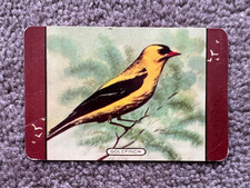 Original Coles swap playing card Goldfinch bird