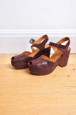 Chie Mihara Designer Platform Grape Leather Shoes UK 6 /EU39