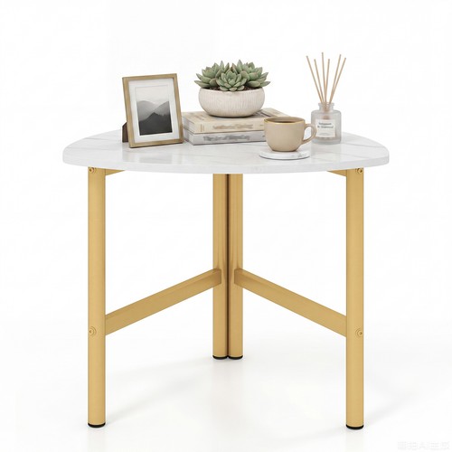 Triangular coffee table - coffee, with