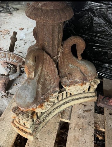 Victorian cast iron fountain - cast,