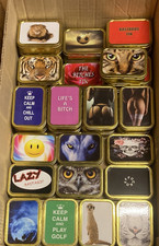 2oz Metal Tobacco Tins Storage