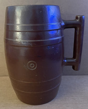 Vintage STONEWARE Tankard Stein Mug BULLSEYE Crock
