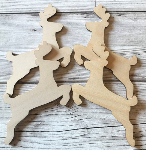10cm reindeer shapes - 10cm, 5