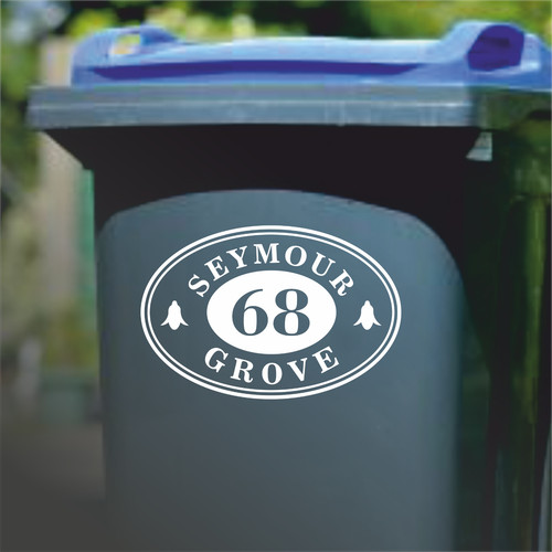 Custom wheelie bin - custom, stickers