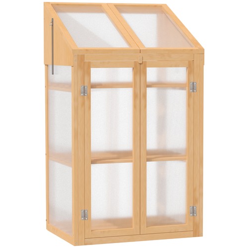 Outsunny wooden greenhouse - wooden,