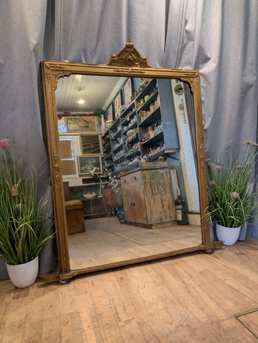 Large antique over mantle - large,