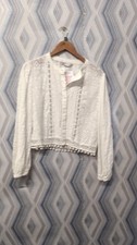 Zara white blouse size 10 cg